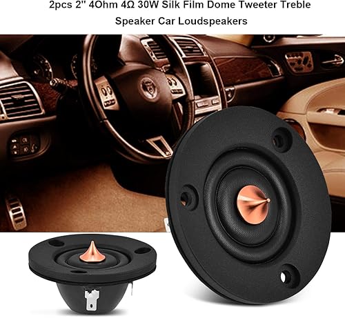 Socobeta 2pcs Tweeter Altoparlanti per Auto Tweeter Film di Seta Tweeter a Cupola Altoparlanti per Auto Altoparlanti per Alti - Fashionser