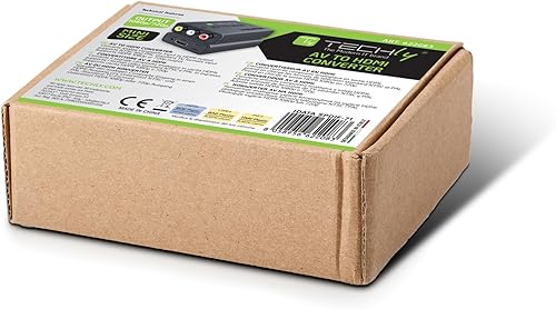 Techly 622083 Convertitore AV 3 RCA ad HDMI Nero - Fashionser