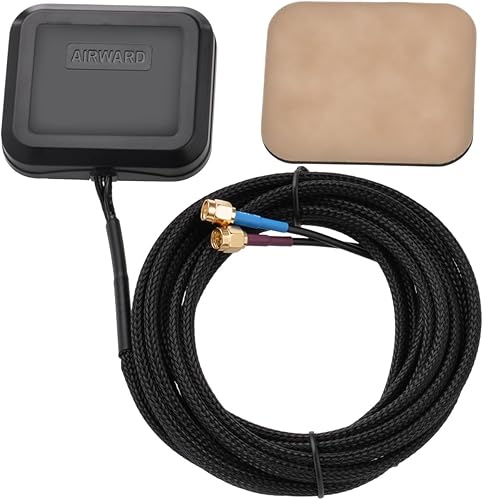 Superbat Antenna GPS BeiDou 4G LTE Magnetica Combinata per Auto, Compatibile con Terminali di Navigazione, Sistemi di Monitoraggio Remoto e Router Amplificatori 4G LTE - Fashionser