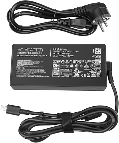 180W 20V 9A Caricatore Alimentatore per Asus ROG Zephyrus G14 2024 GA403 GA403U GA403UI GA403UV GA403UU Caricatore ADP-180TB K Asus 180W Adattatore - Fashionser