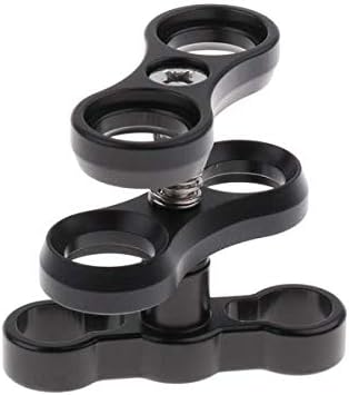 4 pz 2,5 cm alluminio palla morsetto montaggio per subacquea braccio luce sistema vassoio, fotografia fotocamera subacquea - Fashionser