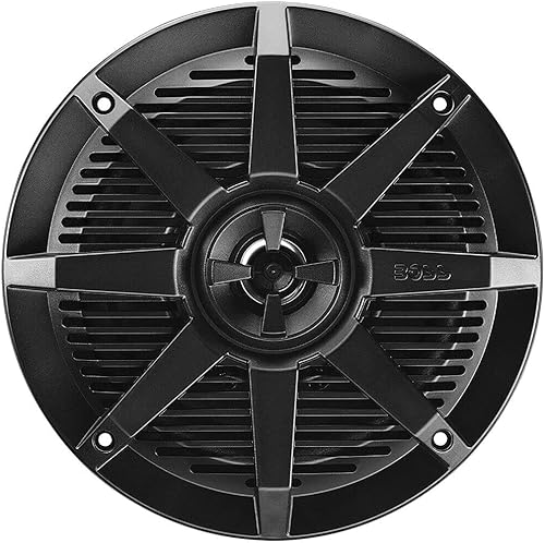 SET PER BOSS AUDIO SYSTEMS MR62B 2 altoparlanti marini diffusori neri 2 vie 6,5' 16,5 cm 165 mm, 100 watt rms 200 watt max, impermeabili, mare piscina barca, a coppia + accessori di montaggio - Fashionser