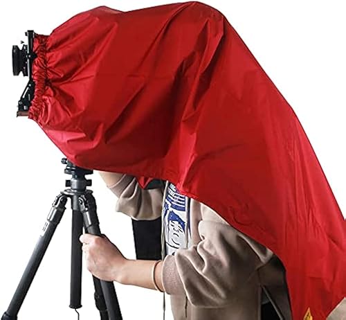 eTone Panno di regolazione per fotocamera di grande formato 4 x 5, panni professionali per grandi formati Dark Cloth for 4 x 5 Large Format Camera di messa a fuoco (rosso) - Fashionser