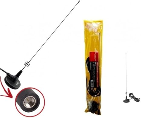 ORIGINALE SERIE MR77 ANTENNA CON BASE MAGNETICA 144/430MHz IN VERSIONE PL, BNC, SMA-M, SMA-F (BNC) - Fashionser