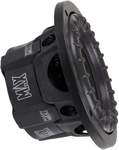 1 subwoofer per LANZAR MAX PRO MAXP64 6,5' 16,5 cm 165 mm da 300 watt rms e 600 watt max singola bobina da 4 ohm cofano bagagliaio sportelli auto, 1 pezzo + faston di montaggio - Fashionser