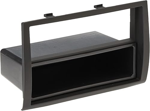 Autoleads FP-13-01 - Mascherina per autoradio da 1 DIN, specifica per Fiat Ducato, Peugeot Boxer e Citroen Relay, Colore: Nero - Fashionser