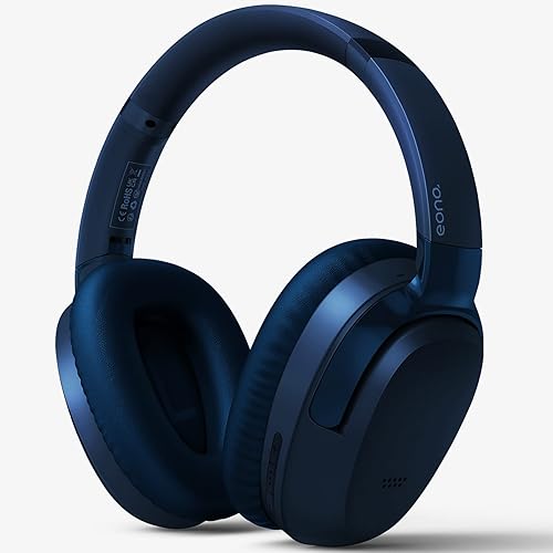 Eono Cuffie-Cancellazione-Attiva-Rumore - ANC-Eonoheadphone1 Cuffie-Bluetooth 5.2 Auricolare Cuffie Over-ear con 40ore,chiamate chiare, AUX,auricolari morbidi, Microfono, USB-C(Nero) - Fashionser