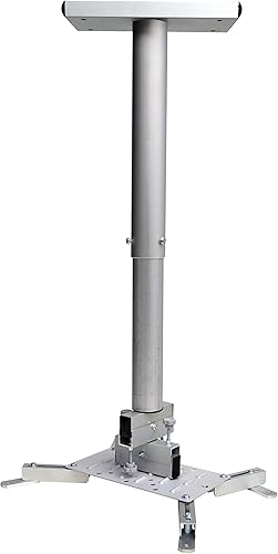 tecnidea Staffa per videoproiettori telescopica da cm 70 a 120 universale a soffitto W609TM 70/120 - Fashionser