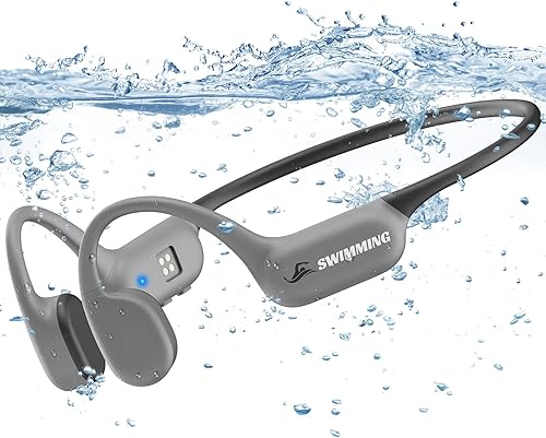 Cuffie Bluetooth 5.4 Conduzione Ossea Auricolare Nuoto Wireless Memoria 32GB Integrata Lettore MP3 Impermeabile IP68 Auricolare Impermeabile Nuoto Auricolare Piscina per Ciclismo Sport Nuoto - Fashionser