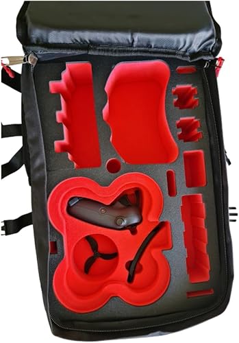 MC-CASES Zaino professionale appositamente adatto per DJI Avata 2 Combo – Fly More Set – Made in Germany, Nero , Zaino - Fashionser