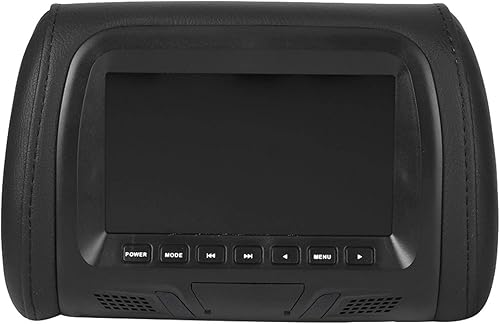 Universale Poggiatesta Monitor Kit, 7 Pollici Auto per Poggiatesta Monitor, Poggiatesta Video Media Player Mp5 Monitor per Auto Con Lettore Multimediale Video per Auto (Nero),Poggiatesta e braccioli - Fashionser