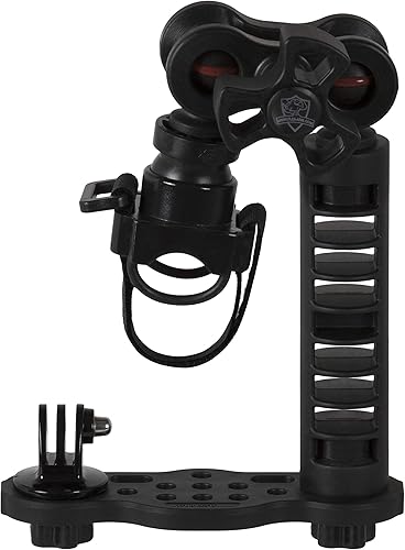 Staffa Subaquea GO-TRAY Impugnatura con Sfera 25 mm Clamp e Terminale Universale Supporto Torce Supporto Action Cam per GoPro DJI Osmo FLEX-ARM GO-TR08 - Fashionser