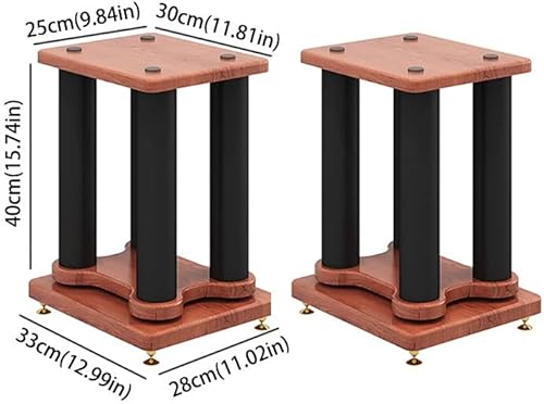Supporto per Casse acustiche Sound Rack Tipo di Pavimento Suono Surround Rack Media Rack Sound Steel Frame Speaker Stand 2 Packs Supporti per proiettori (Size : S-40) - Fashionser