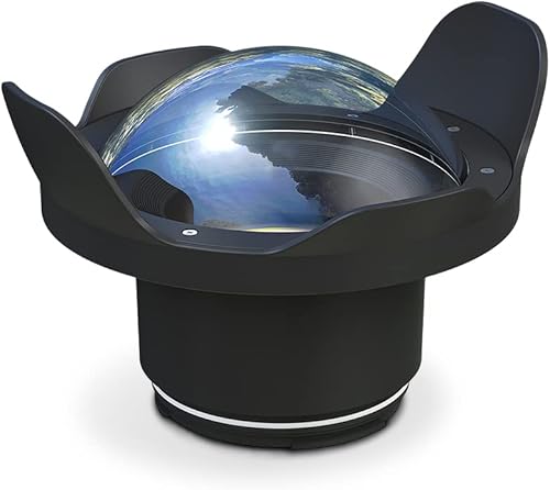 8' Asciutto Cupola Porto per Seafrogs Sony A7RIII/A9 Fujifilm X-T2 Canon 750D-760D alloggiamento 40M / 130ft - Fashionser