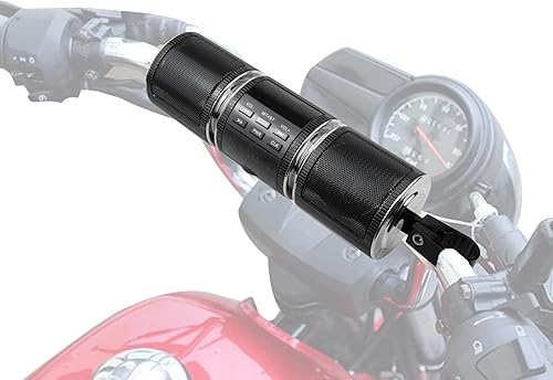 Neamou Soundbar per Moto Impermeabile, Altoparlanti Wireless per Moto, Lettore Musicale MP3 con Montaggio su Manubrio, Moto per ATV e Scooter, Altoparlanti Moto - Fashionser