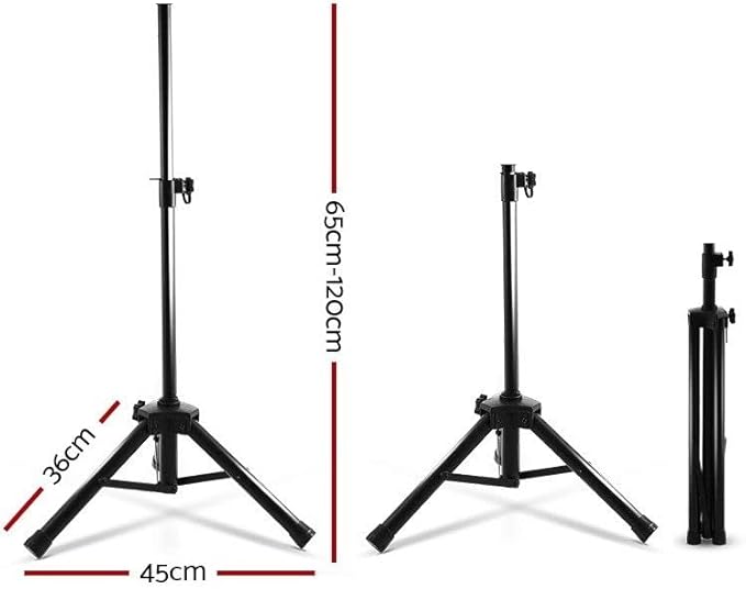 COPPIA STATIVI TREPPIEDI SUPPORTI UNIVERSALI CASSE ACUSTICHE PERNO STANDARD DA 3,5 CM CAVALLETTI - Fashionser