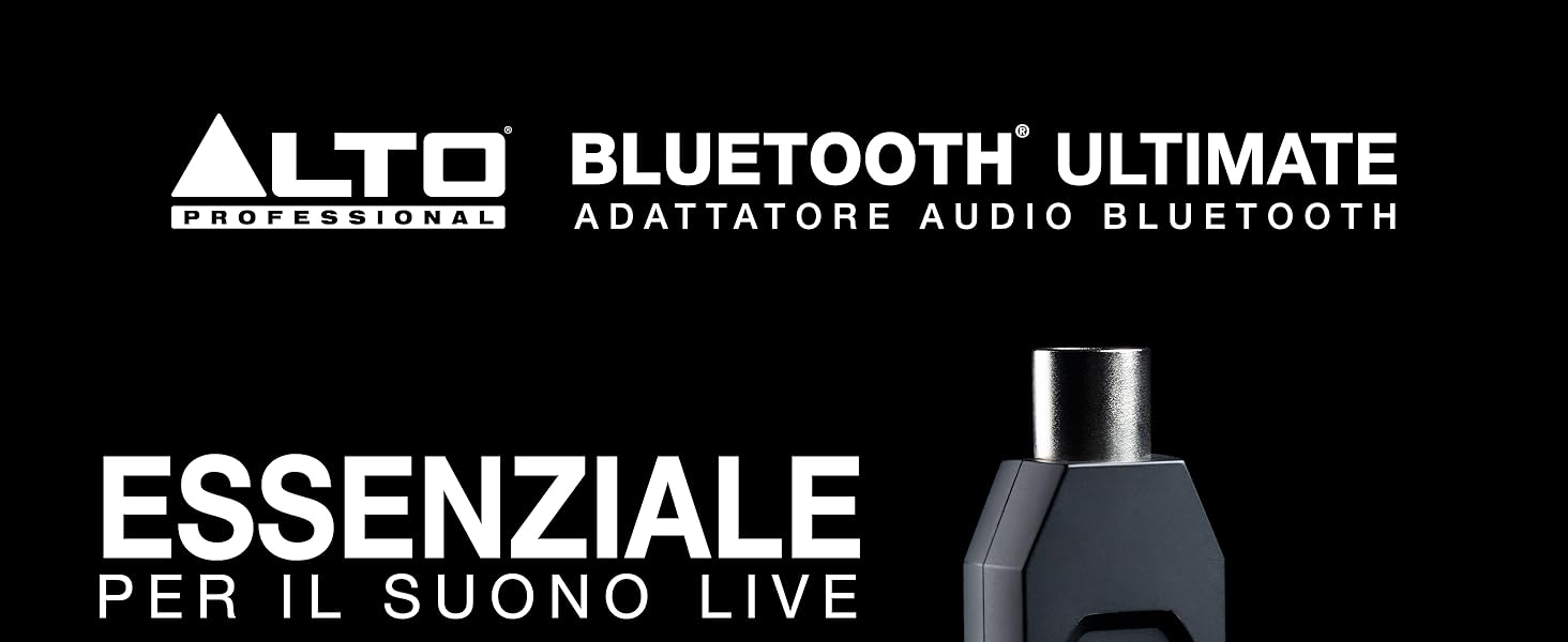 Alto Professional Bluetooth Ultimate Ricevitore stereo Bluetooth ricaricabile con doppia presa XLR