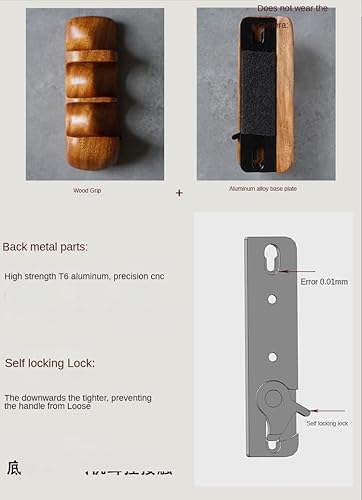 Impugnatura in legno per fotocamera Pentax 67 6X7 6 x 7 6 x 7 mano destra maniglia titolare (Desert Ironwood) - Fashionser