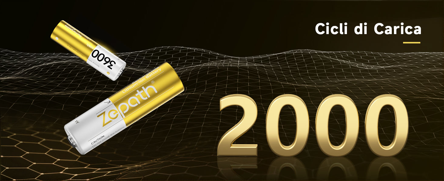 AA Lithium Batterie Ricaricabili