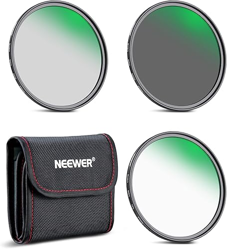 NEEWER Kit di 77mm Filtri ND8 ND64 CPL, Filtri ND + Polarizzatore Circolare 32 Strati di Nano Rivestimento Vetro Ottico HD Resistente a Acqua & Graffi Ultra Sottile - Fashionser