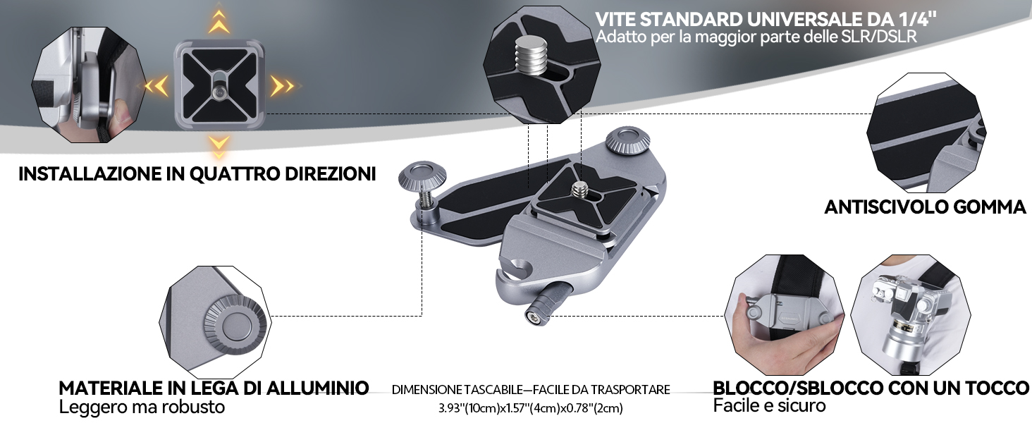 Kit clip per fotocamera