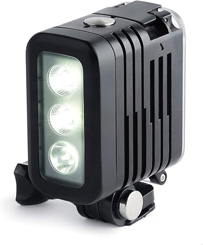 SOONSUN - Luce subacquea da 50 m, multifunzione, impermeabile, per GoPro Hero 8, 7, 6, 5, 4, 3, Fusion Session, Canon Nikon Pentax e altre fotocamere Action e DSLR (doppia batteria inclusa) - Fashionser
