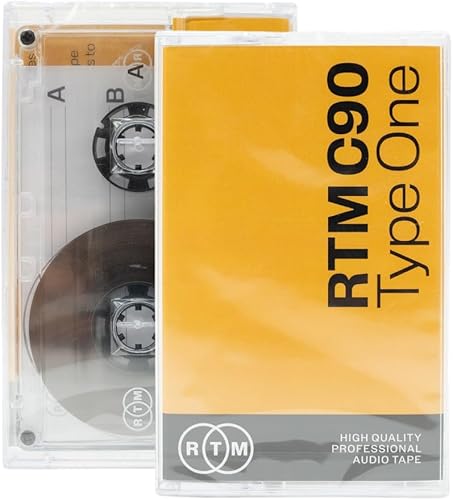 RTM C90 | Cassetta Musica Vuota per da 90 minuti di Tipo 1 | Ideale per la Registrazione Audio | Qualità da Studio | Confezione da 3 cassette - Fashionser