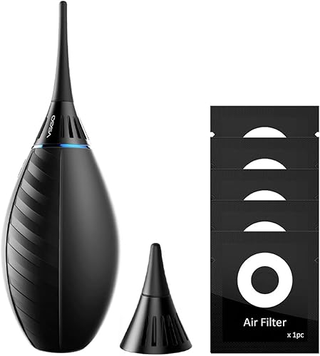 Soffiatore d'aria a punta morbida forte, ventilatore a lente singola per fotocamera, con ventosa per riflettore, schermo di messa a fuoco - Fashionser