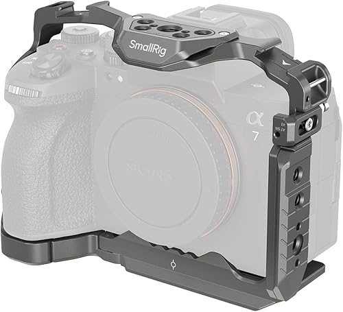 SMALLRIG A7 IV/A7 S III/A7R V HawkLock Quick Release Cage per Sony A7 IV/ A7R V/A7S III/A7R IV/A1, Gabbia per Fotocamera Incorporato Piastra QR per Arca, Accesso Completo e Design Antigraffio - 4481 - Fashionser