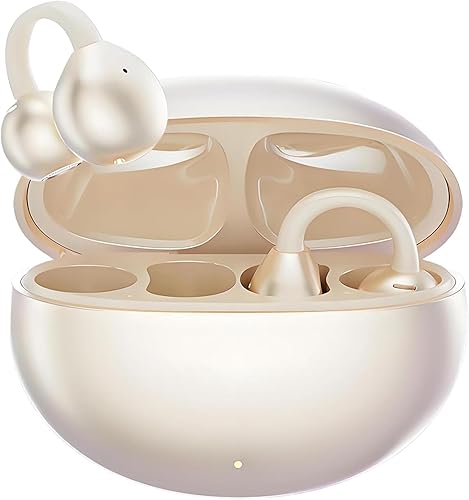 CATGIFF Cuffie Auricolari Aperte, Auricolari Bluetooth con Clip per Orecchie Aperte Comfort, Ultraleggero 4.3g, Vestibilità Stabile, Auricolari Open Ear Bluetooth 5.49 per Fitness,Corsa Morado - Fashionser