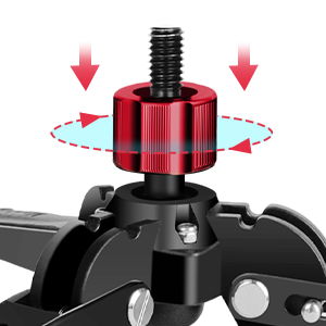 Manbily Mini treppiede base per monopiedi 3/8" vite desktop con piedi monopiede supporto per fotocamera
