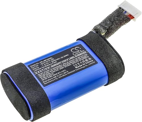 TECHTEK Batterie 3000mAh compatibile con [JBL] PartyBox On-The-Go sostituisce SUN-INTE-265 FBA - Fashionser