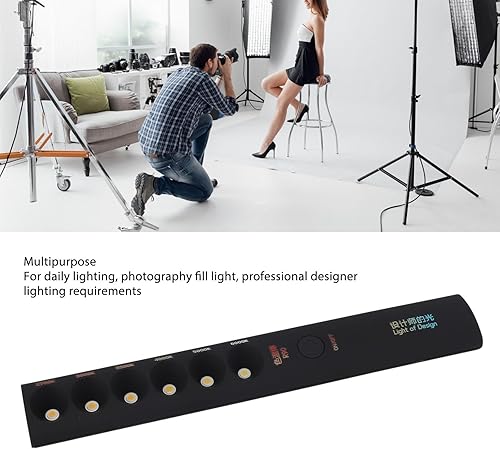 SUPYINI Bastone Temperatura Colore Portatile Temperatura Colore Lampada Lampada Lampada Portatile Professionale Ricaricabile 2700K-6000K 6 Modalità Fotografia Asta Luminosa - Fashionser