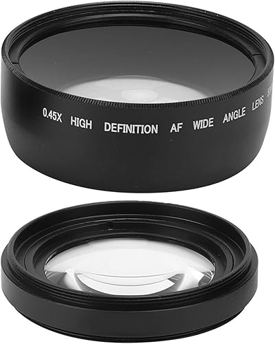 Obiettivo Macro Grandangolare Avanzato da 58 Mm 0,45X, Adatto a Tutti gli Obiettivi della Fotocamera da 58 Mm, Ingrandisci lo Scenario, Evidenzia i Dettagli del Prodotto - Fashionser