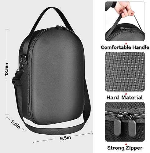 Custodia per cuffie PICO 4 All-in-One VR da 128 GB/256 GB, Virtual Reality Occhiali PC, accessori portaoggetti, con tasca a rete, adatta per cavo USB e auricolari (solo scatola) - Fashionser