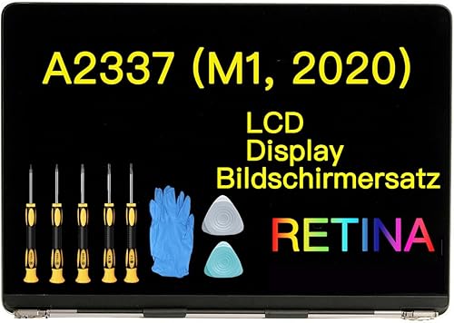 (grigio spazio) per MacBook Air A2337 (13 pollici, M1, 2020) EMC 3598 risoluzione retina 2560 x 1600 completo CFCC Display LED LCD set A+++ - Fashionser