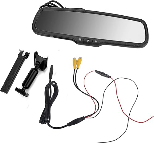 Monitor Retrovisore per Auto con Oscuramento Automatico, Assistenza Al Parcheggio Ad Alta Definizione, Design Elegante, Risolve Problemi di Retrovisione, Dotato di Staffa - Fashionser