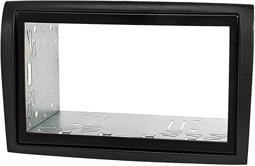 2414-062 Set cornice radio doppio DIN compatibile con Fiat Ducato Peugeot Boxer Citroen Jumper Relè nero con kit di installazione veicolo con predisposizione radio - Fashionser
