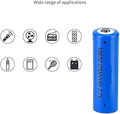 TLYA Batterie Ricaricabili, Batteria Ad Li-Ioni di Litio da 3,7 V 2000 mAh Batterie di Batterie al Litio A Piena capacità, per Luci Solari, Campanello, Luci da Giardino, 2 Pezzi - Fashionser