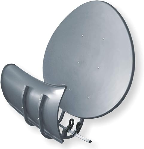 Specchio satellitare Toroidal (Wavefrontier) T90 P – grigio scuro – Antenna multifocus – incl. 5 supporti LNB – ultima generazione - Fashionser