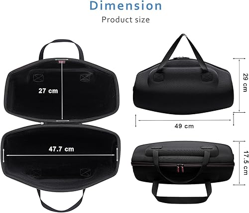 XANAD Custodia per JBL Boombox 3 Portable Bluetooth Speaker Cassa（Nero） - Fashionser