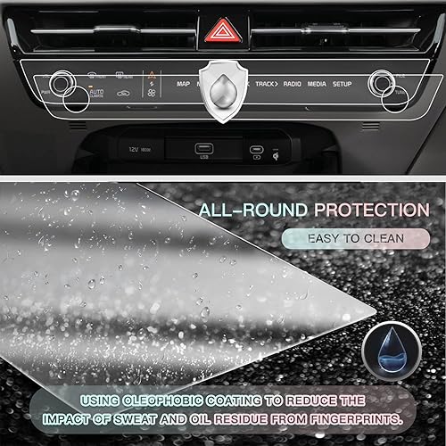 CDEFG Compatibile con Kia Niro 2022-2024 2025 SG2 Navigation Pellicola Protettiva 4H Antigraffio 10,25 pollici GPS Pellicola Protettiva Protettiva Auto Navigatore Niro SG2 Accessori [2 pezzi] - Fashionser