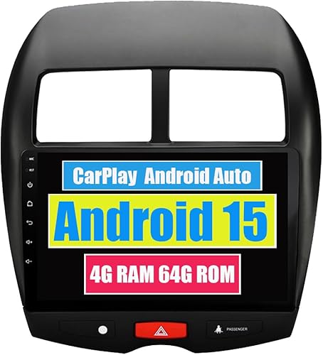 RoverOne Autoradio CarPlay per Mitsubishi ASX 1 2010-2016 per Peugeot 4008 2012 per Citroen C4 Android Touch Screen Sat Navi Bluetooth WiFi Radio Player - Fashionser