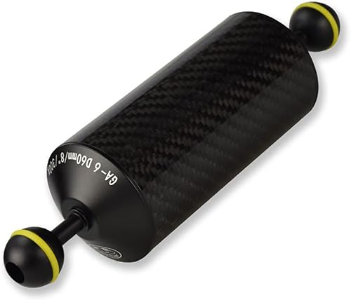 Sea frogs Braccio galleggiante subacqueo in fibra di carbonio da 20 cm D60 mm per montaggio video/strobo - Fashionser