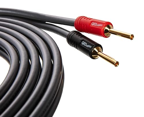 QED XT40i - Coppia di cavi da 3 m per diffusori di riferimento con tecnologia X-Tube, terminati con connettori a banana Airloc (3 m, terminati) - Fashionser