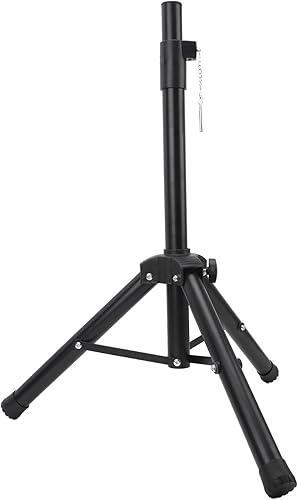 Supporti per Altoparlanti con Treppiede, Supporti per Altoparlanti DJ PA Regolabili da 62-120 Cm Mini Supporto per Altoparlanti Antiscivolo per Palco da Studio - Fashionser
