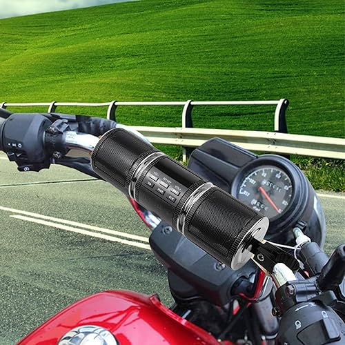 Neamou Soundbar per Moto Impermeabile, Altoparlanti Wireless per Moto, Lettore Musicale MP3 con Montaggio su Manubrio, Moto per ATV e Scooter, Altoparlanti Moto - Fashionser