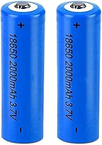 TLYA Batterie Ricaricabili, Batteria Ad Li-Ioni di Litio da 3,7 V 2000 mAh Batterie di Batterie al Litio A Piena capacità, per Luci Solari, Campanello, Luci da Giardino, 2 Pezzi - Fashionser