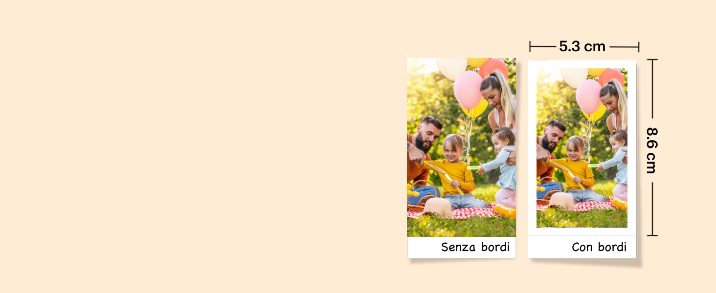 Fotocamera istantanea 2 in 1