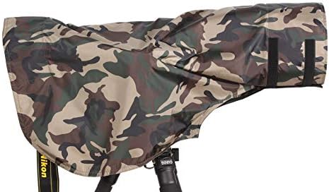 copertura antipioggia pioggia copertura impermeabile per teleobiettivo/obiettivo impermeabile verde militare mimetico Guns abbigliamento S - Fashionser